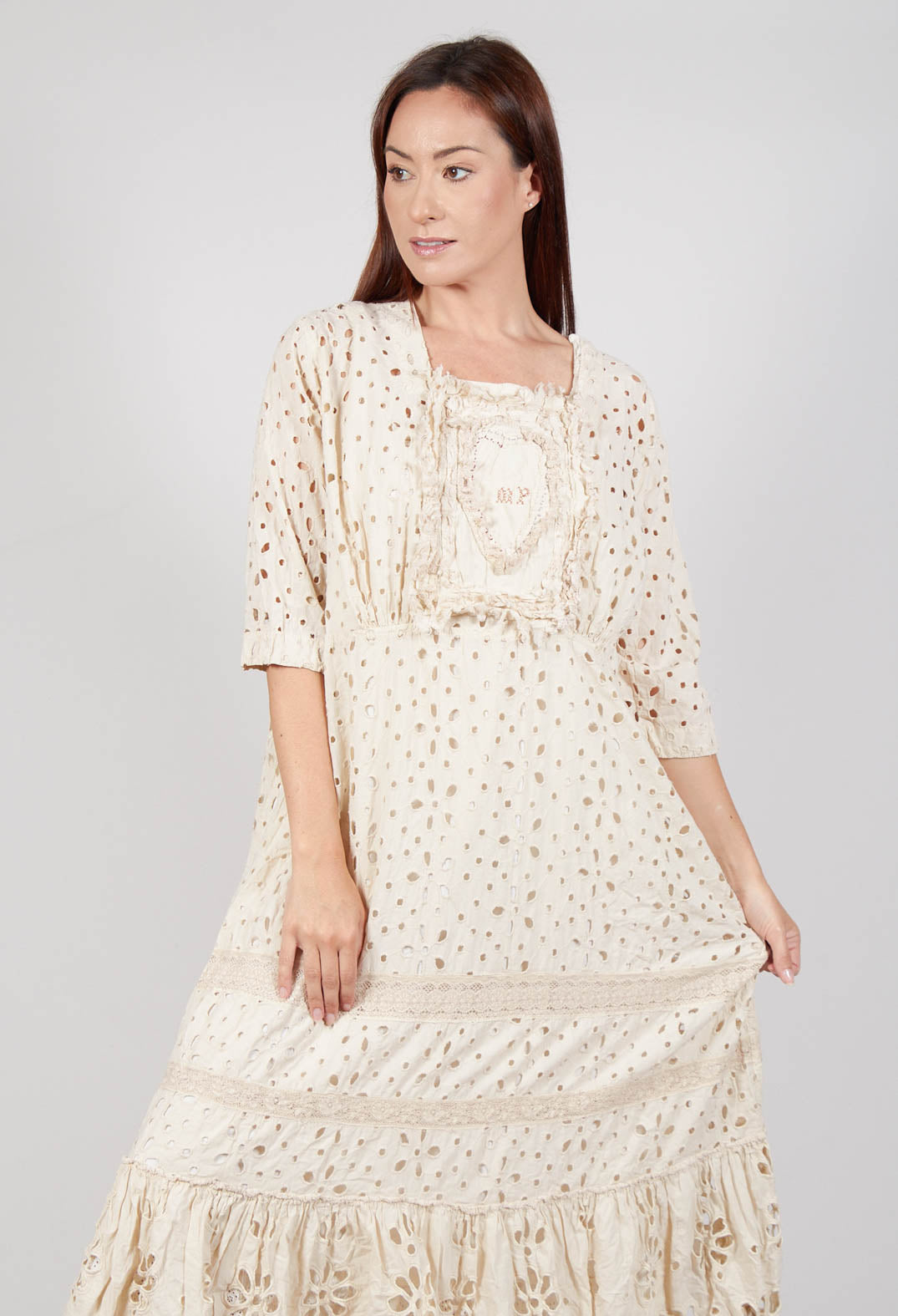 Eyelet Haru Dress in Moonlight