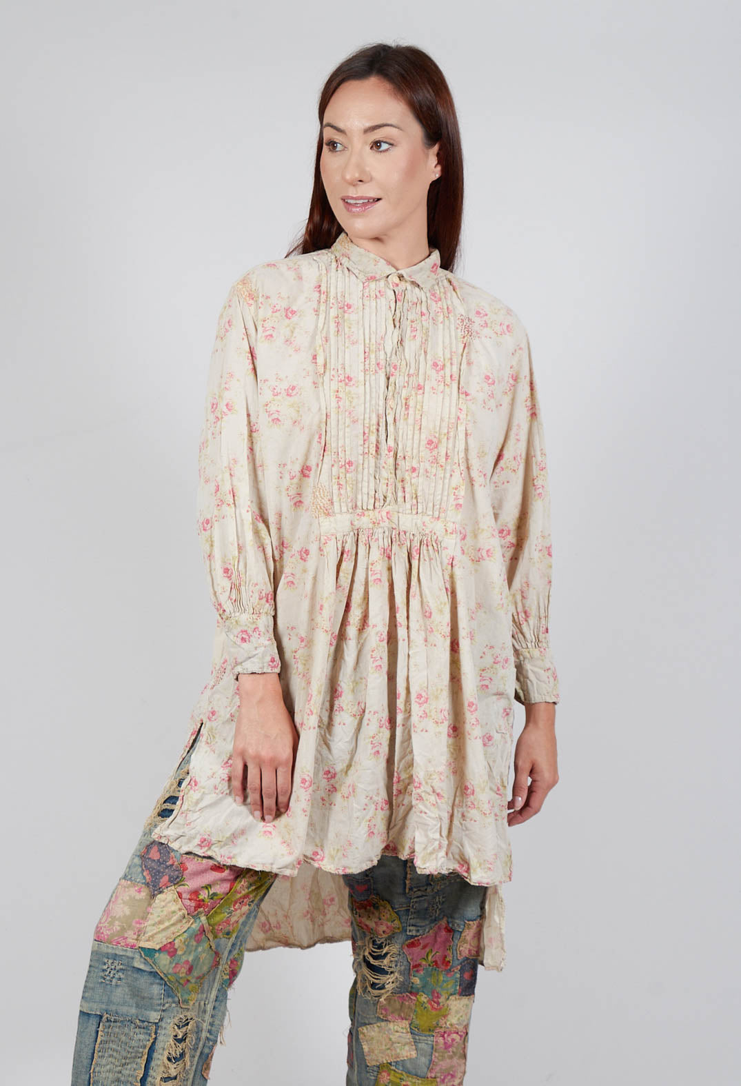 Print Cordelia Night Shirt in Lake of Roses