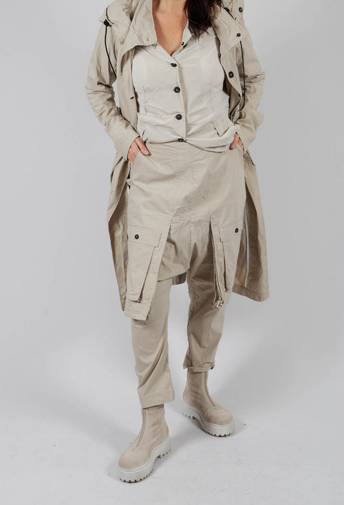 Trousers with Statement Pockets in Eraser