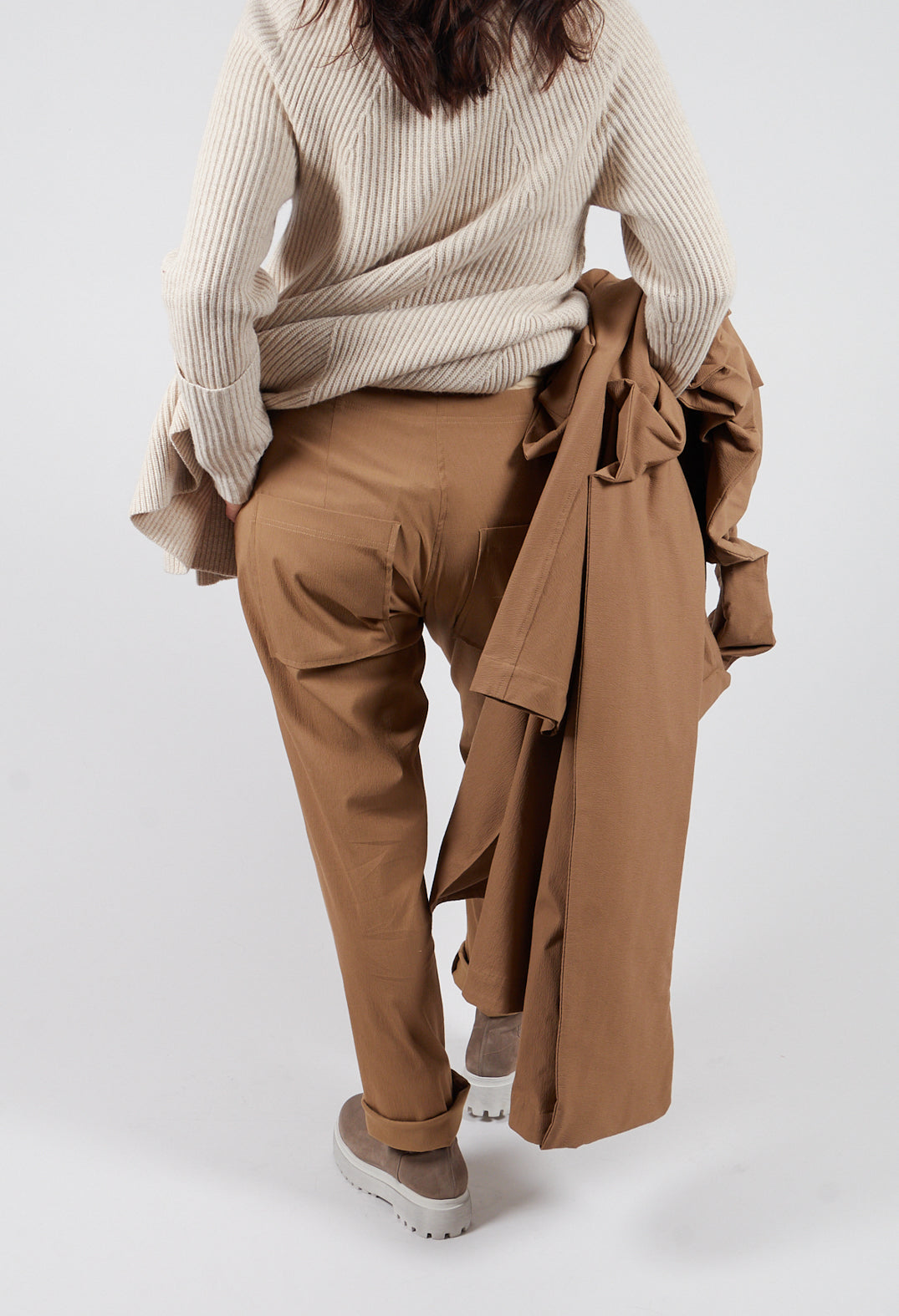 Slim Trousers in Camel