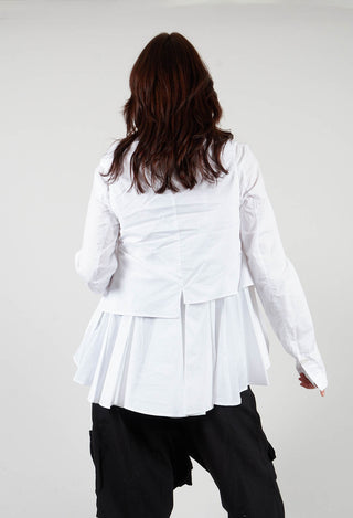 Wrap Over Shirt in White