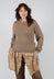 Ribbed Sleeve Jumper in Camel Mel