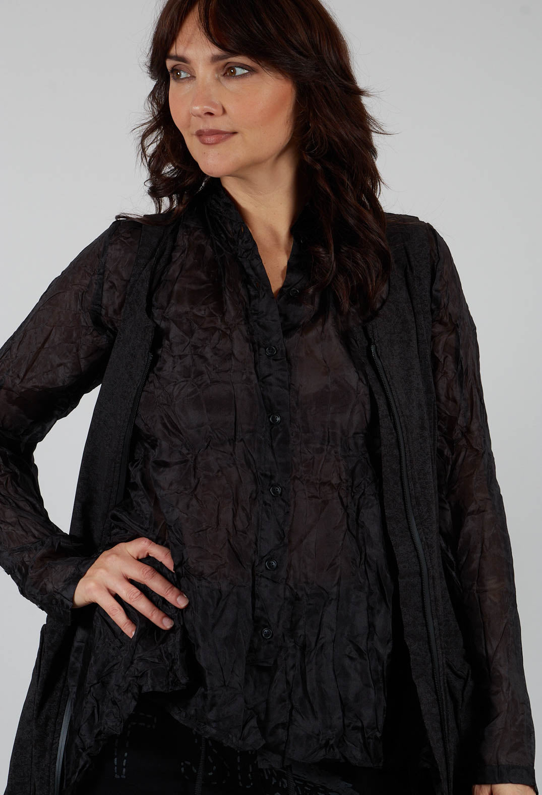 Sheer Shirt in Black