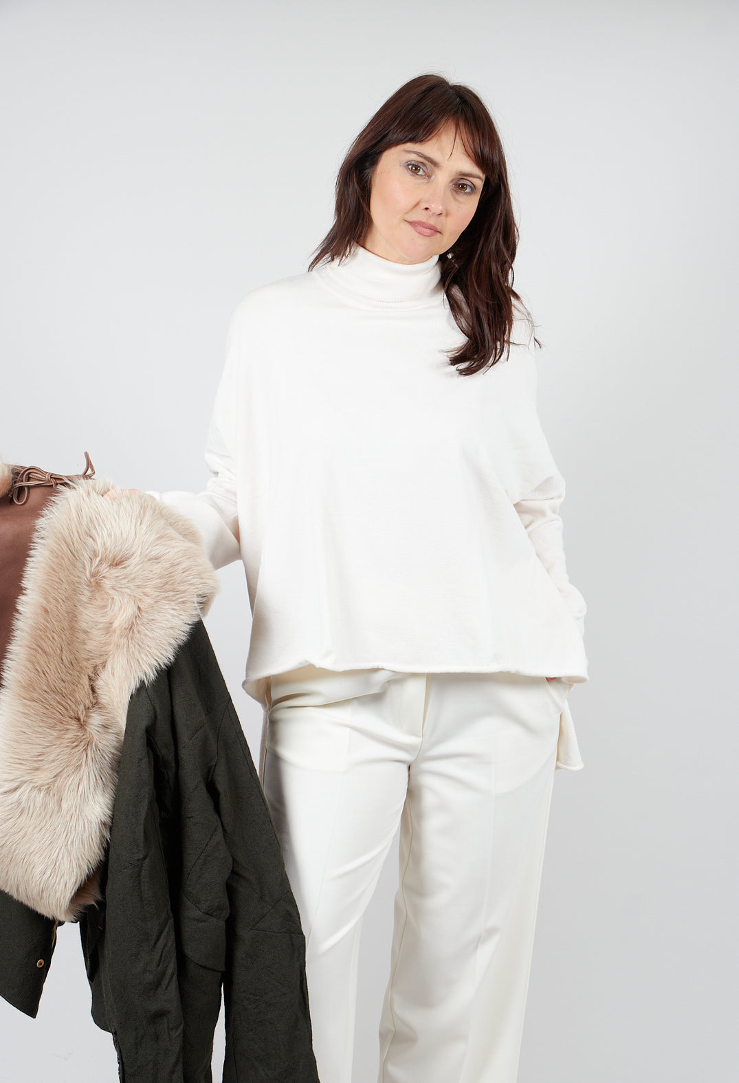 Lizeth Knitted Jumper in Cream