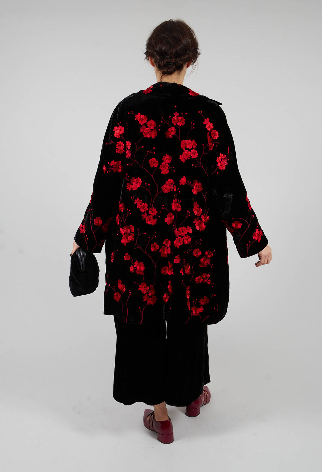 Raimonda Coat in Cherry Black