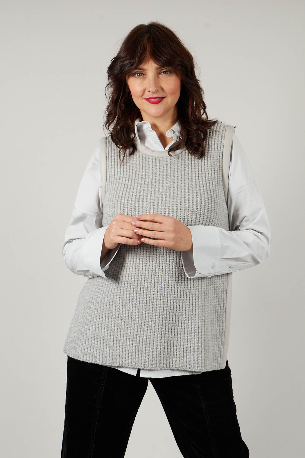 Shi Knit Top in Fog