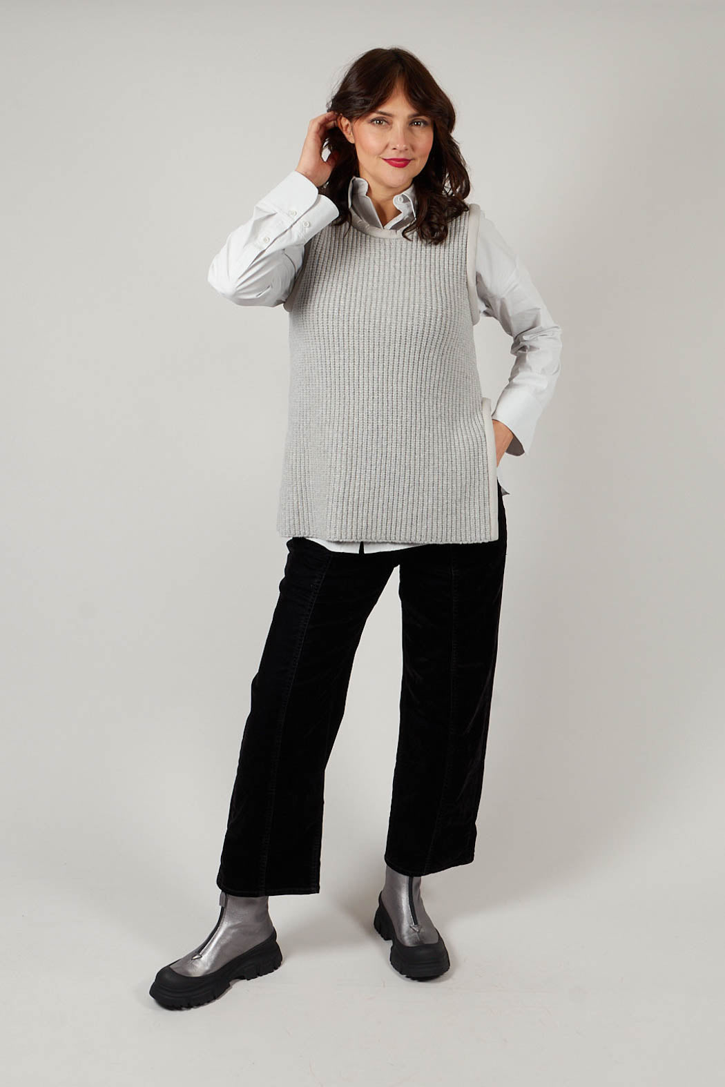 Shi Knit Top in Fog