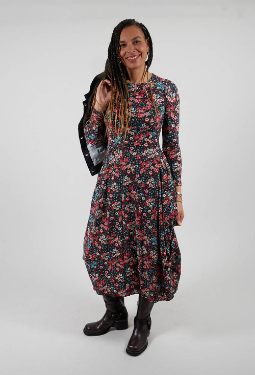 At Length Dress in Multicolour Floral