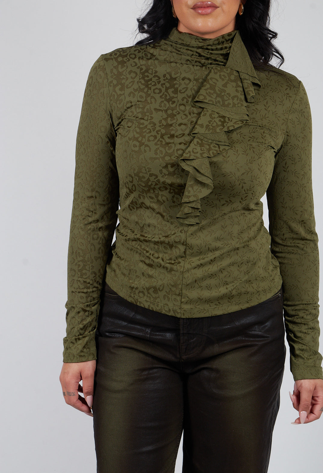 Murmur Jersey Top in Green