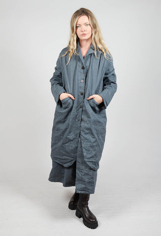 Marta Coat in Zinc Stripe