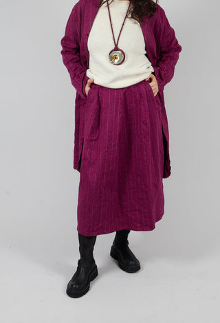 Jleana Skirt in Mulberry Stripe