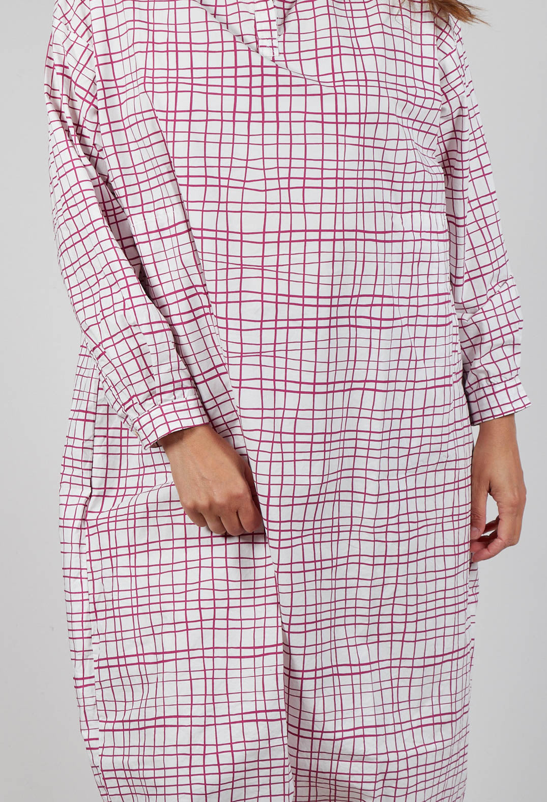 Dress Print Dorinda in Fucshia Checks