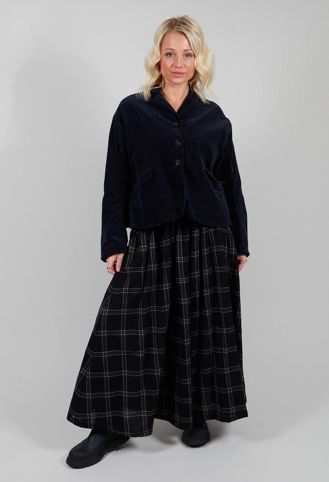 Tartan Trousers in Black