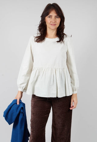 Peplum Style Shirt in Chalk