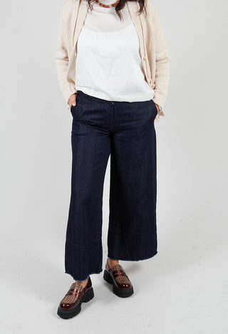 Wide Leg Trousers in Denim