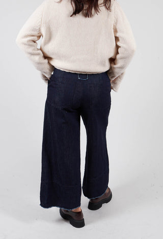 Wide Leg Trousers in Denim