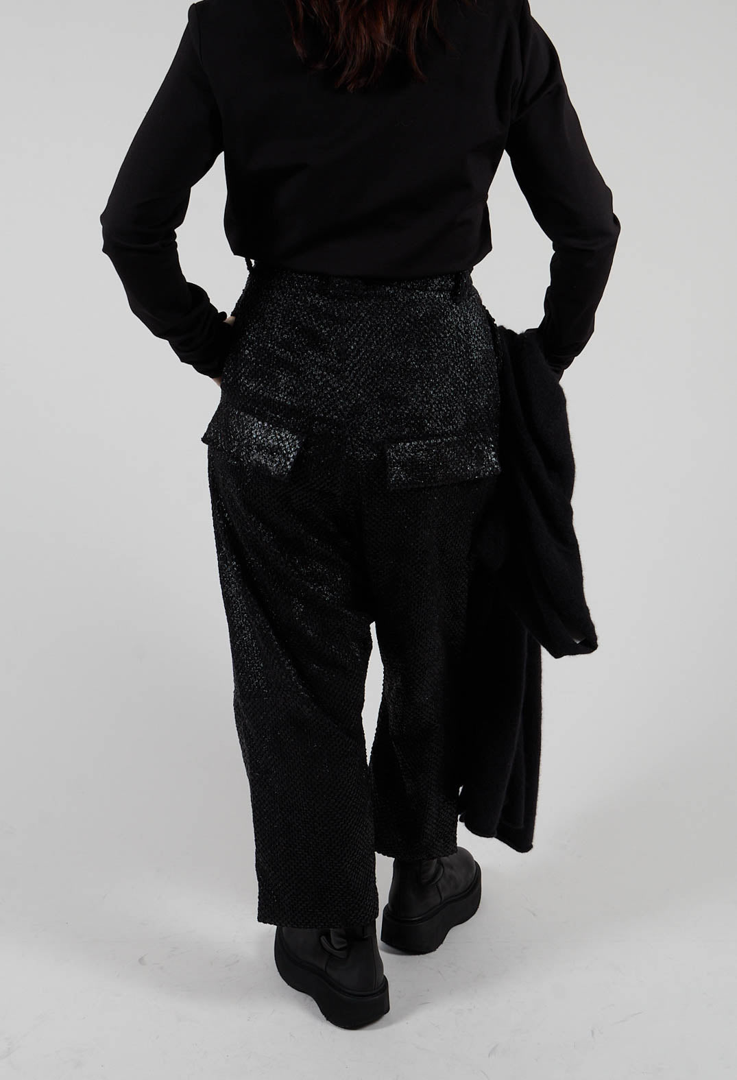 Fluid Big Trousers in Black