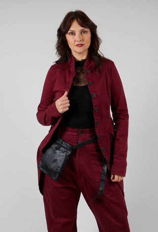 Penguin Coat in Merlot