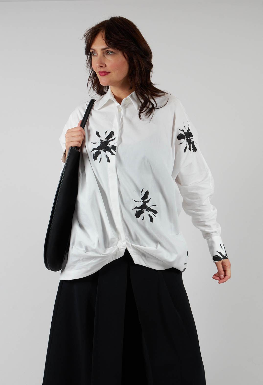 Long-Sleeved Shirt in Bianco