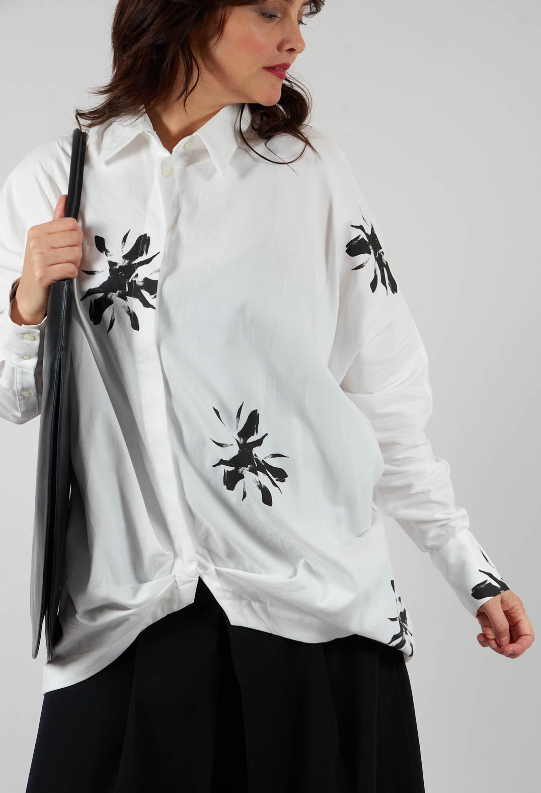 Long-Sleeved Shirt in Bianco