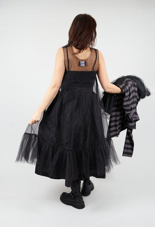 Tutu Mesh Dress in Black