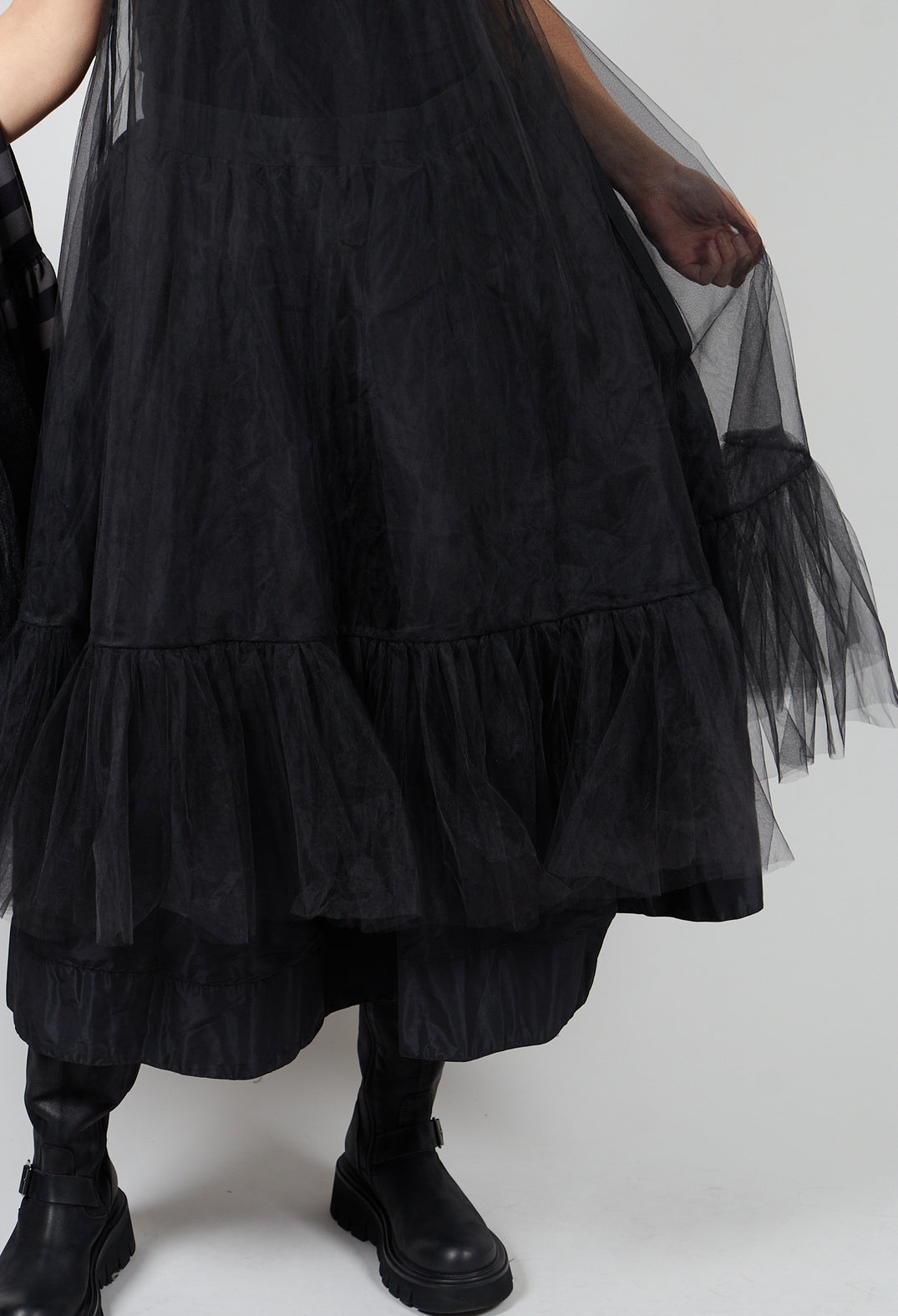 Tutu Mesh Dress in Black