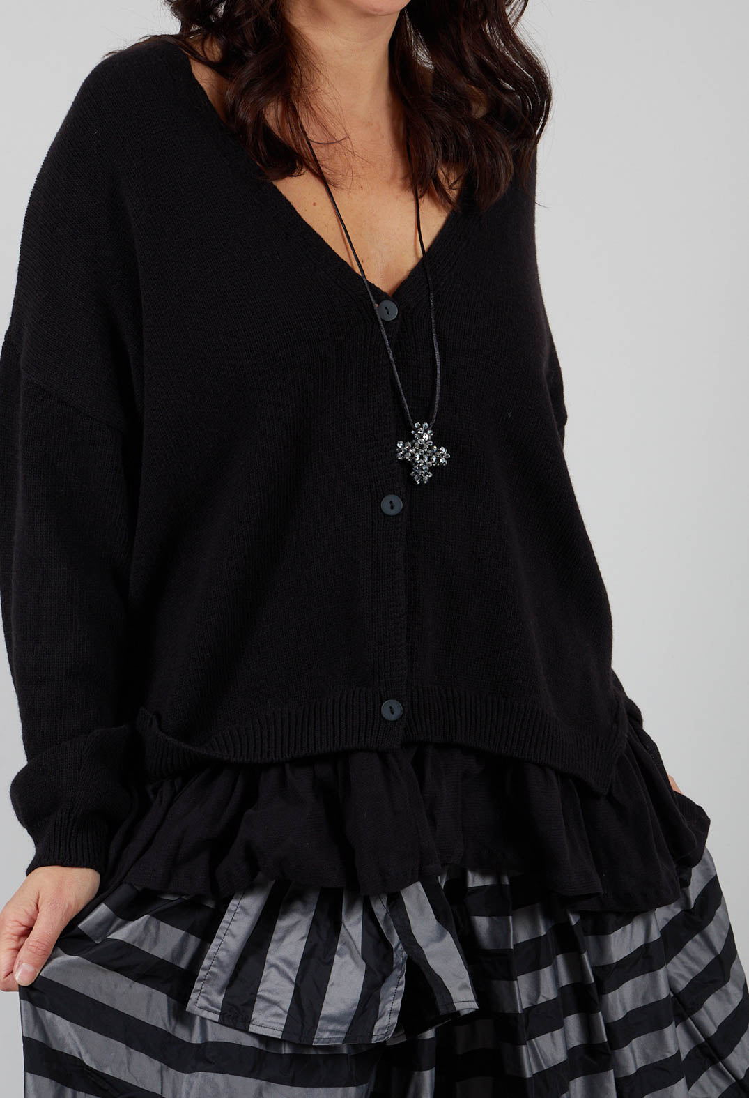 Pops Cardigan in Black