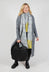 Cable Knit Long Cardigan in Steel Grey