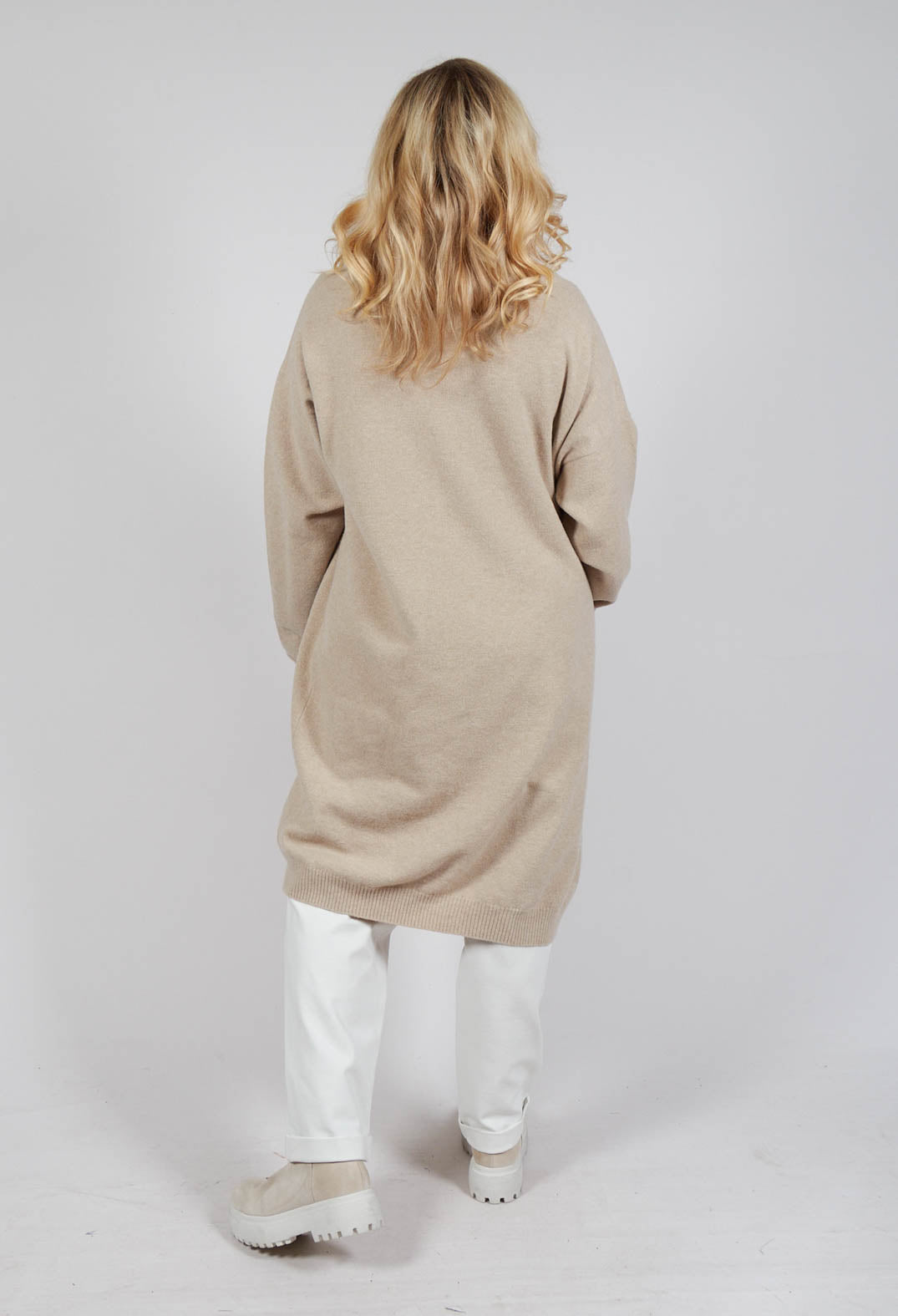 Long Cardigan in Beige