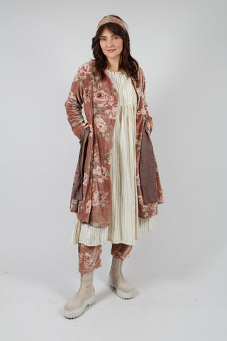 Blunet Laine Coat in Velour Fleur Rose