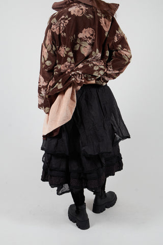 Madou Skirt in Organza Noir