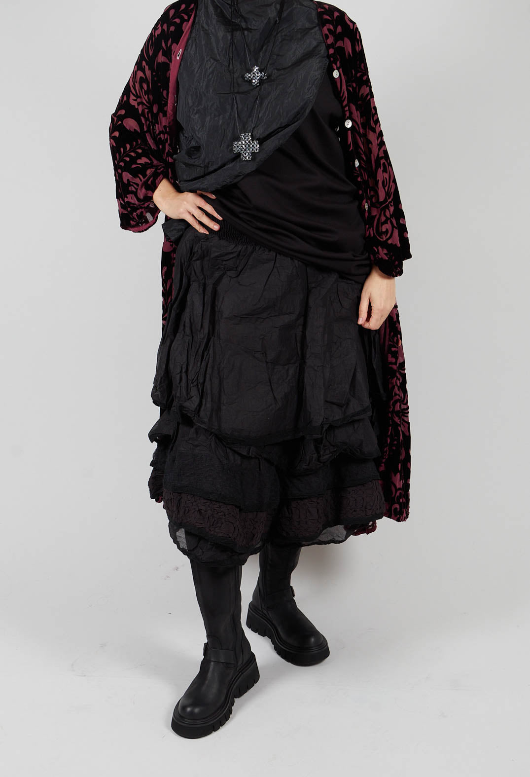 Madou Skirt in Organza Noir