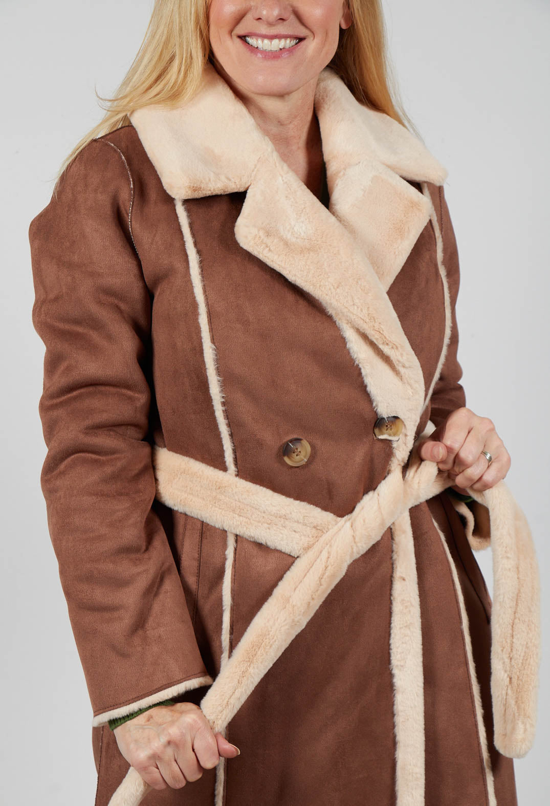 Leonie Jacket in Caramel/Taupe