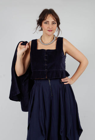 Eljana Top in Midnight Blue