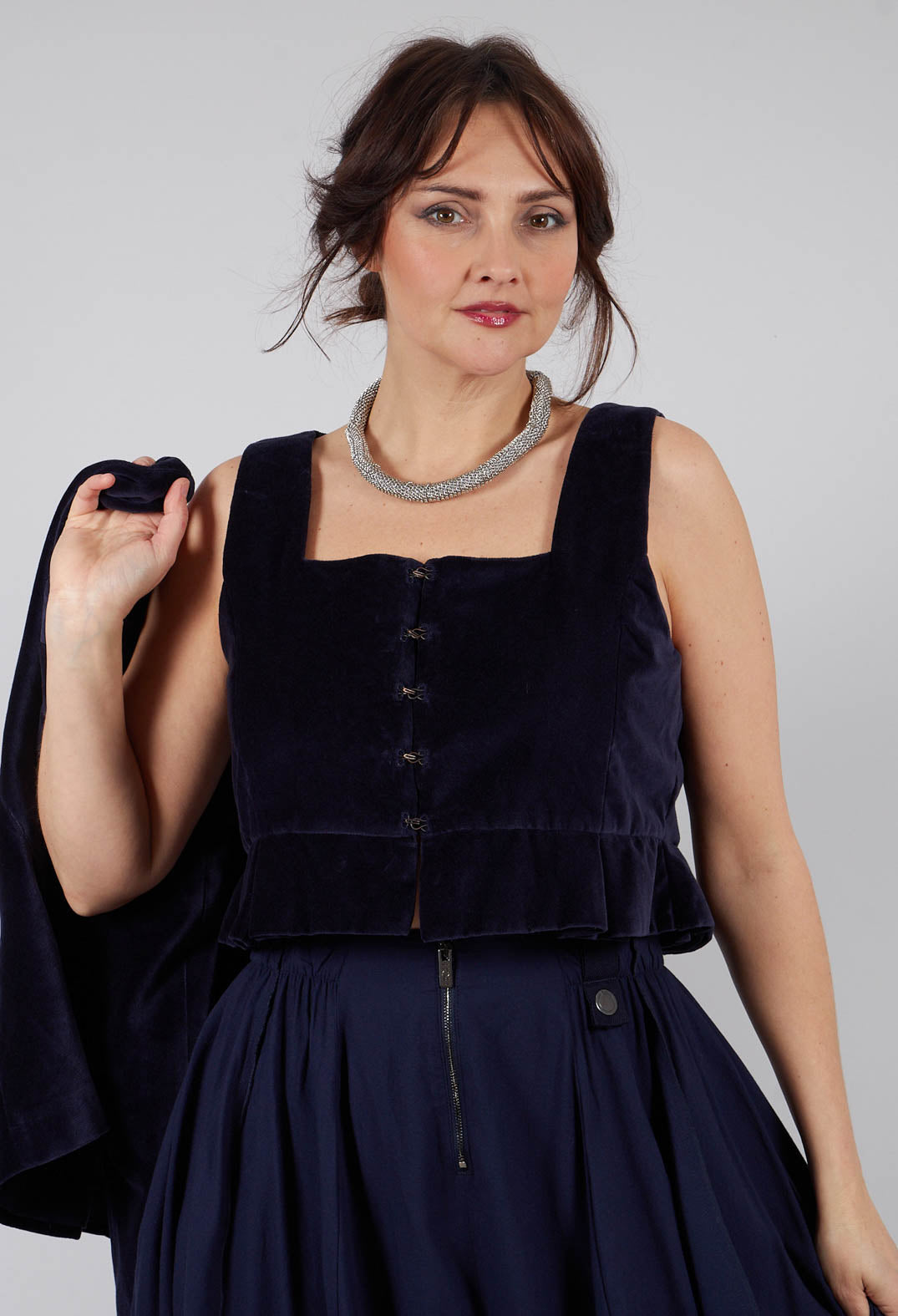 Eljana Top in Midnight Blue