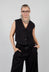 Cropped Waistcoat in Nero