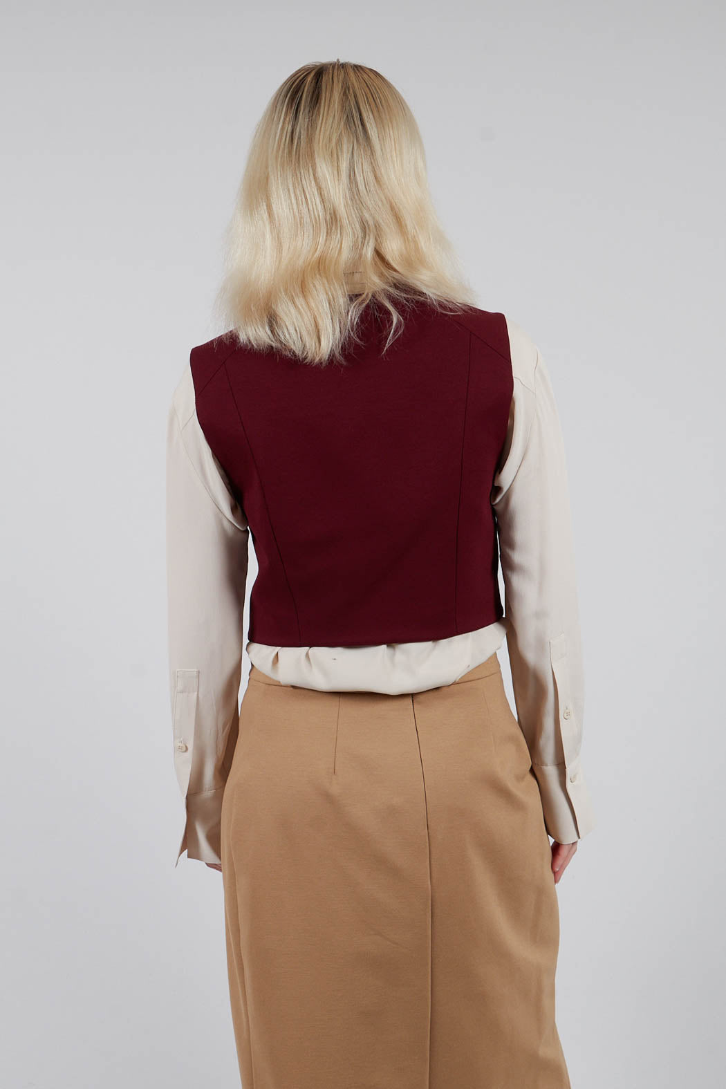 Cropped Waistcoat in Rumba