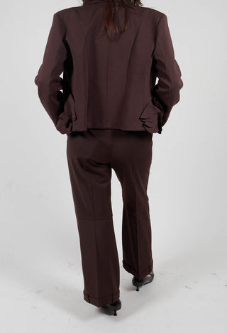 Straight Leg Trousers with Feature Hems in Java