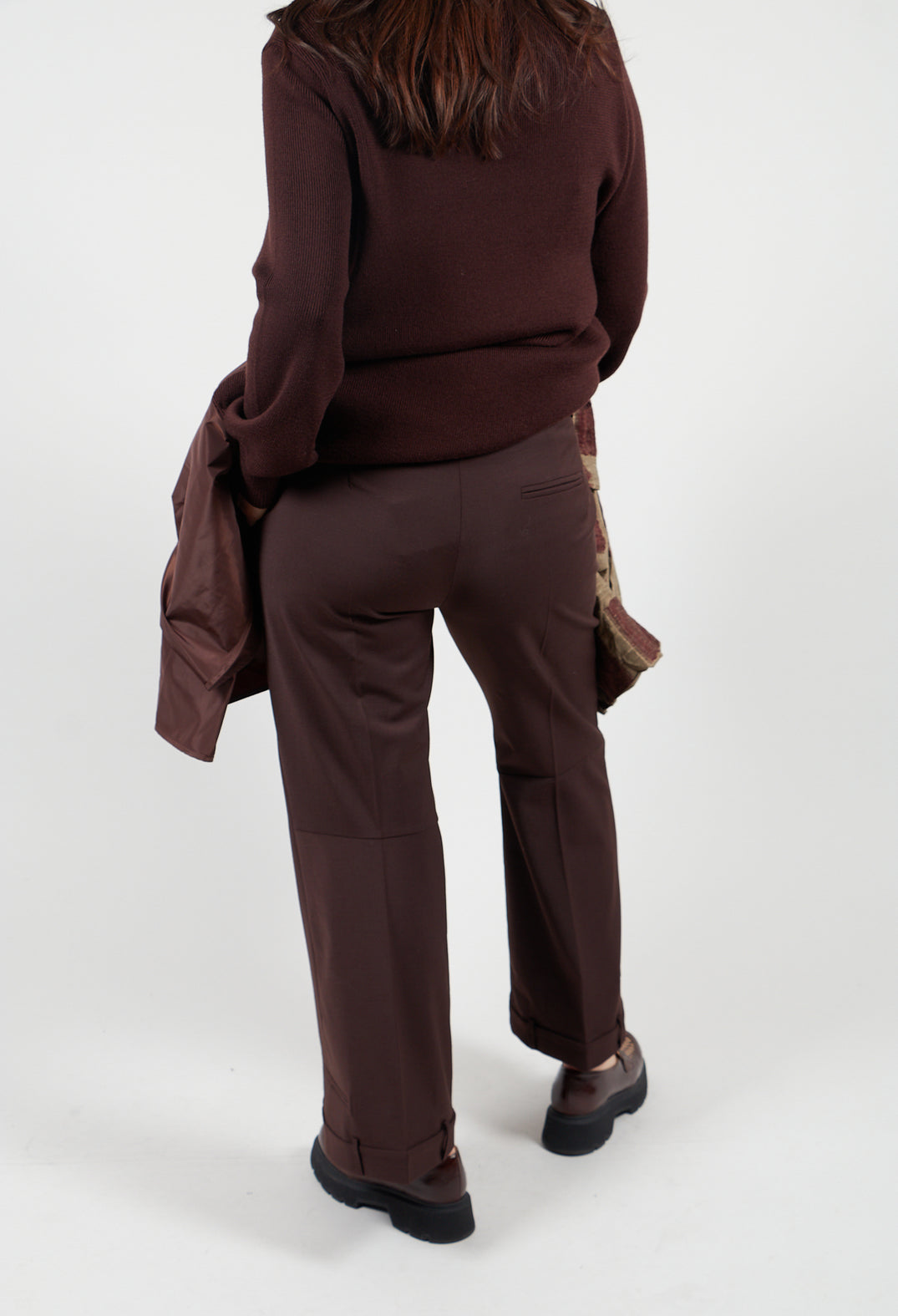 Straight Leg Trousers with Feature Hems in Java