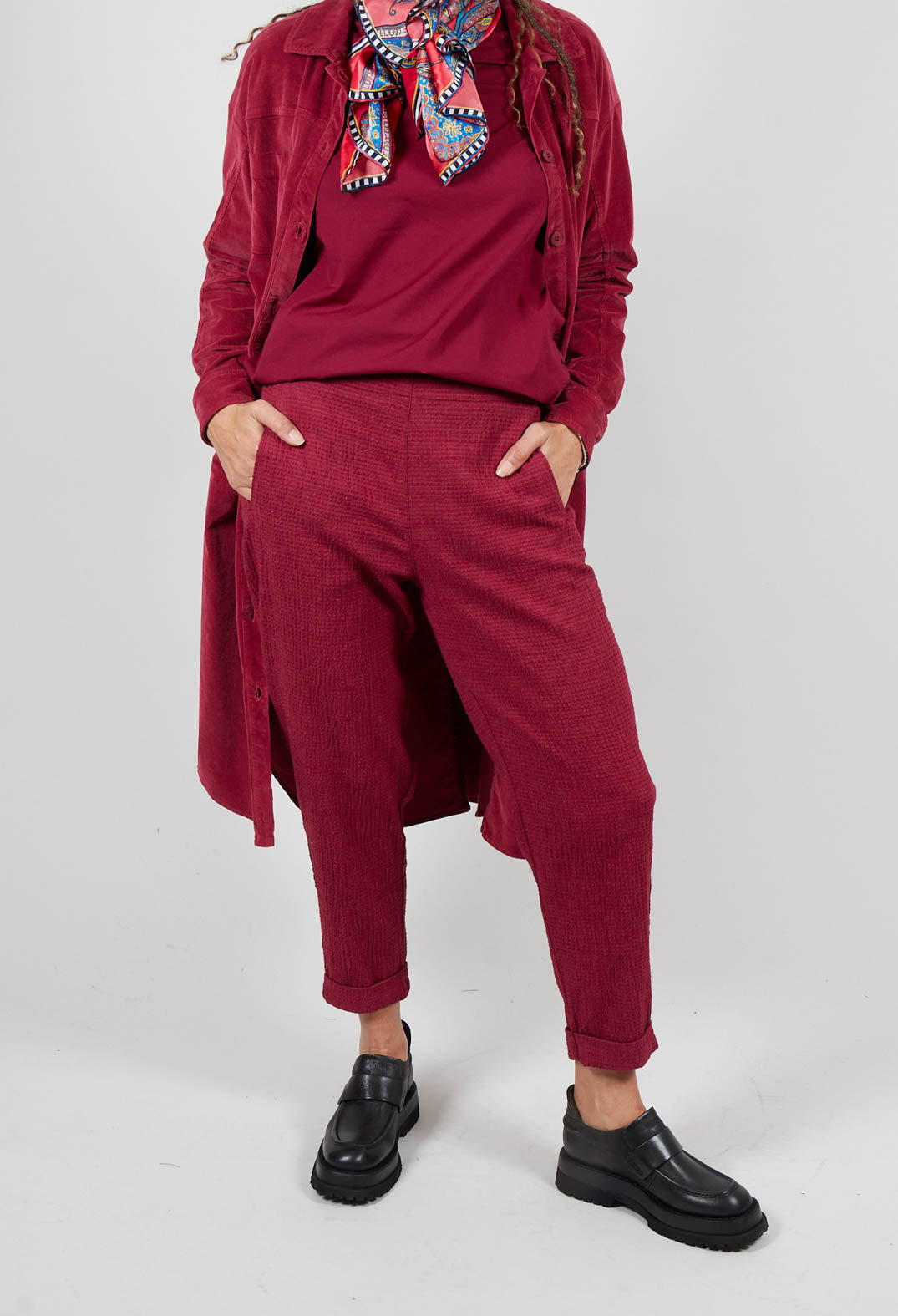 Geisha Trousers in Scarlet