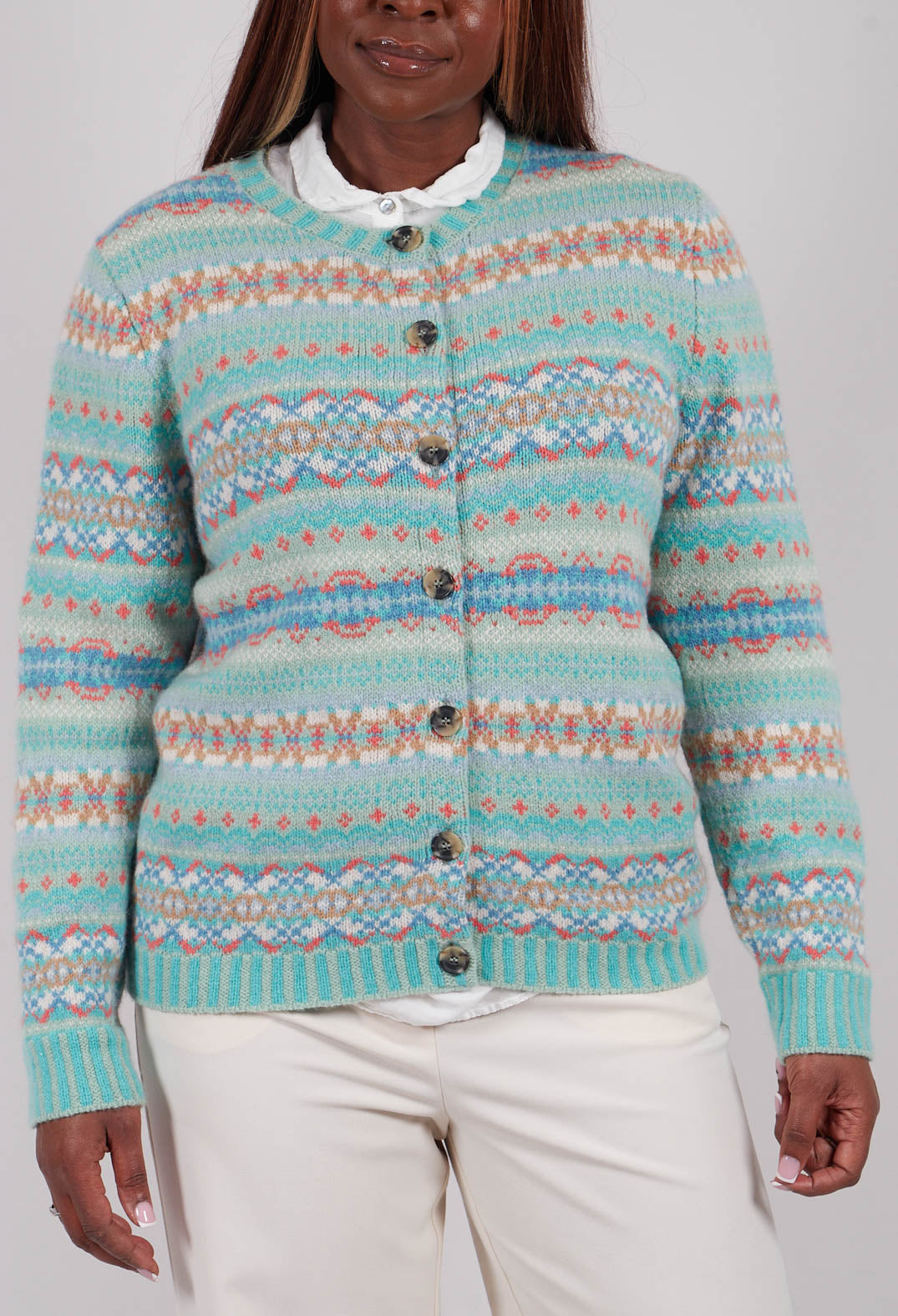 Kinross Cardigan in Opal