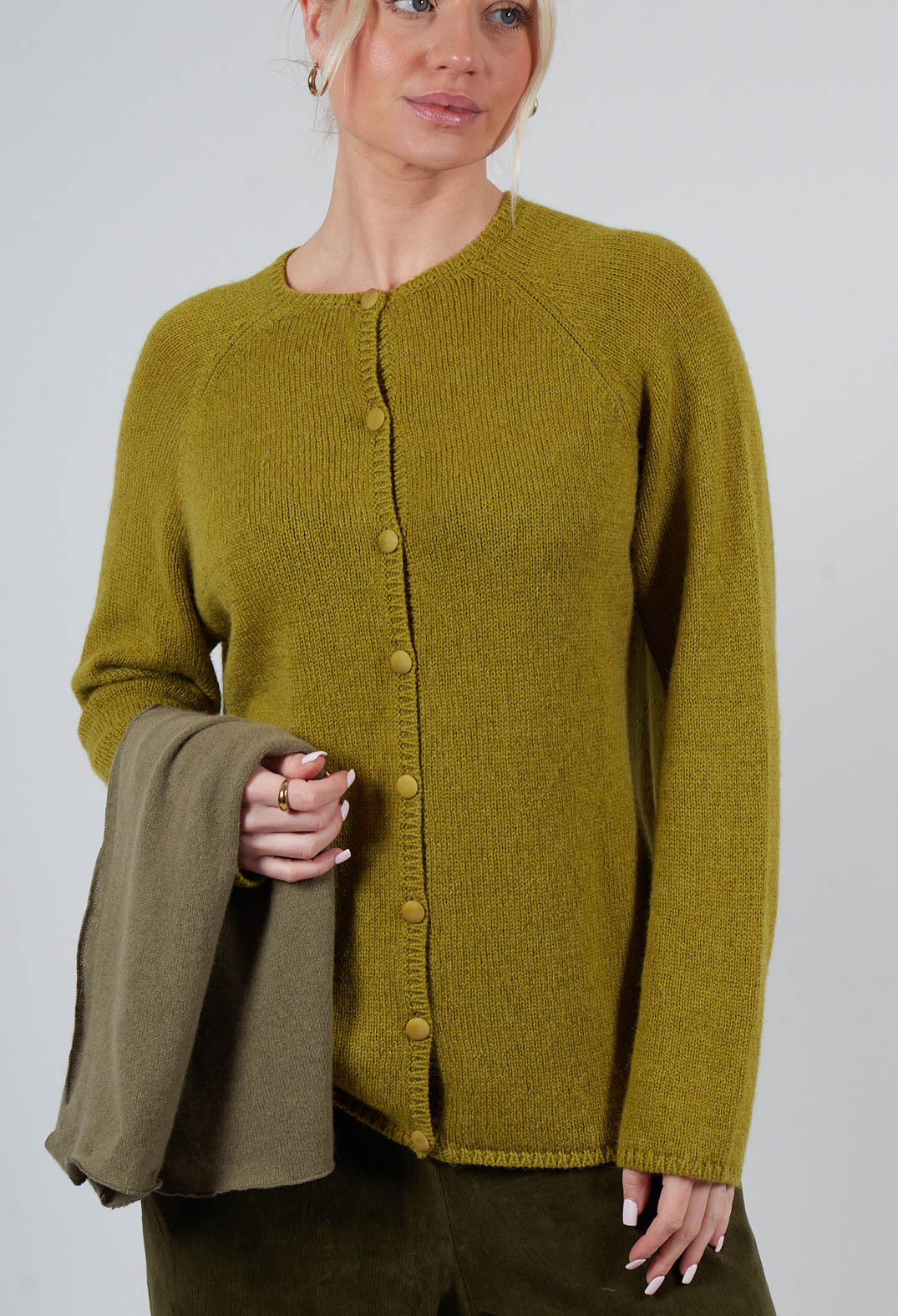 Cashmere Cardigan in Green