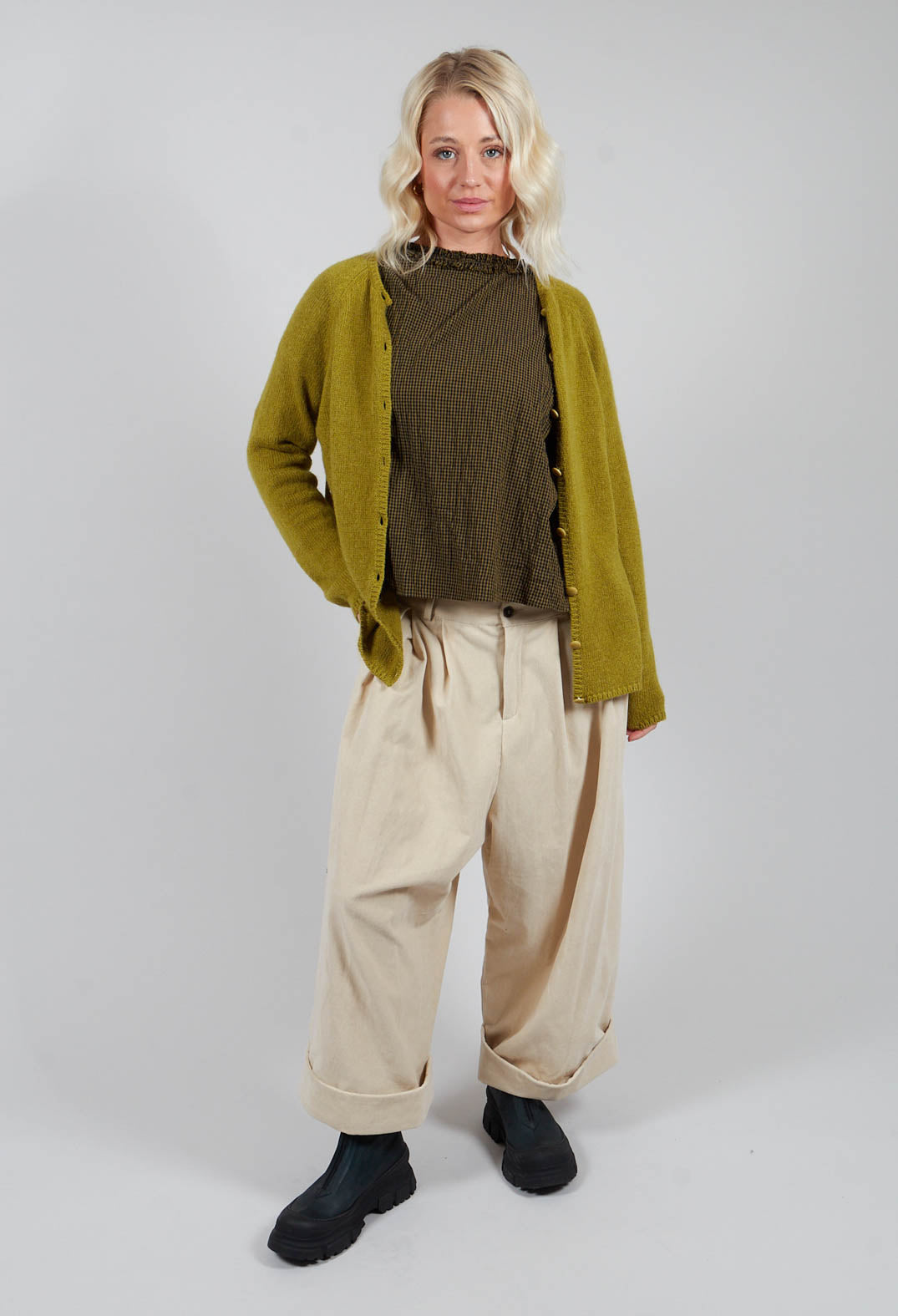 Cashmere Cardigan in Green