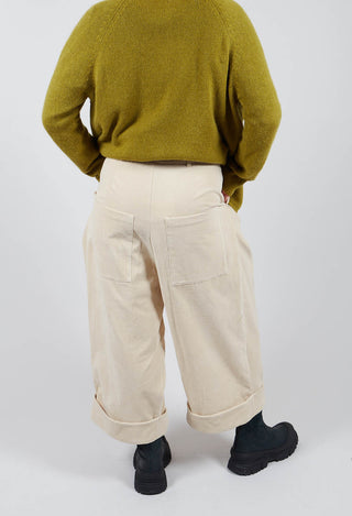 Cuffed Trousers in Natural