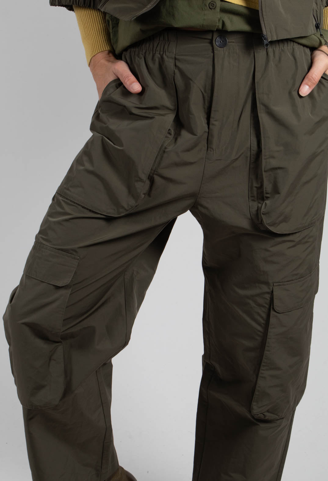 Cargo Style Trousers in Khaki