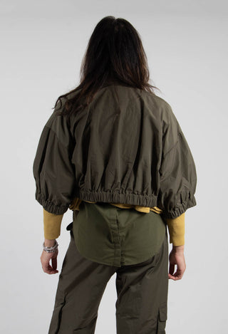 Bomber Style Jacket in Khaki