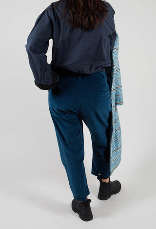 Fine Cord Trousers in Blue