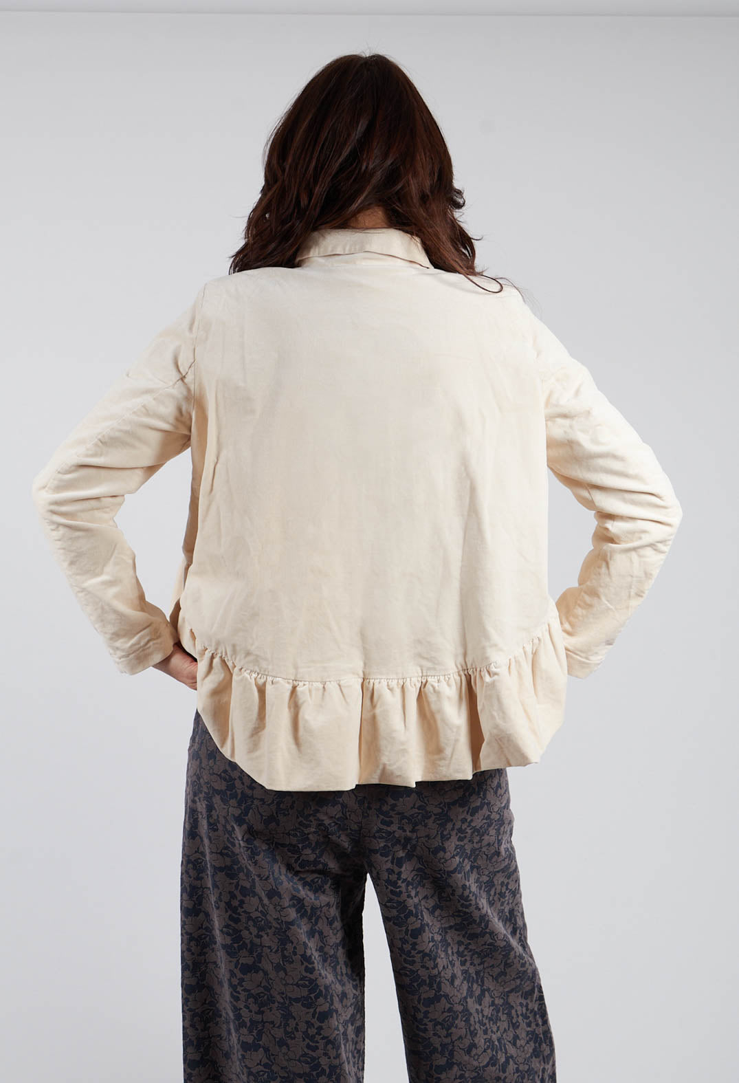 Short Structured Jacket in Cream