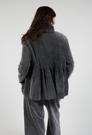 Short Structured Jacket in Pewter