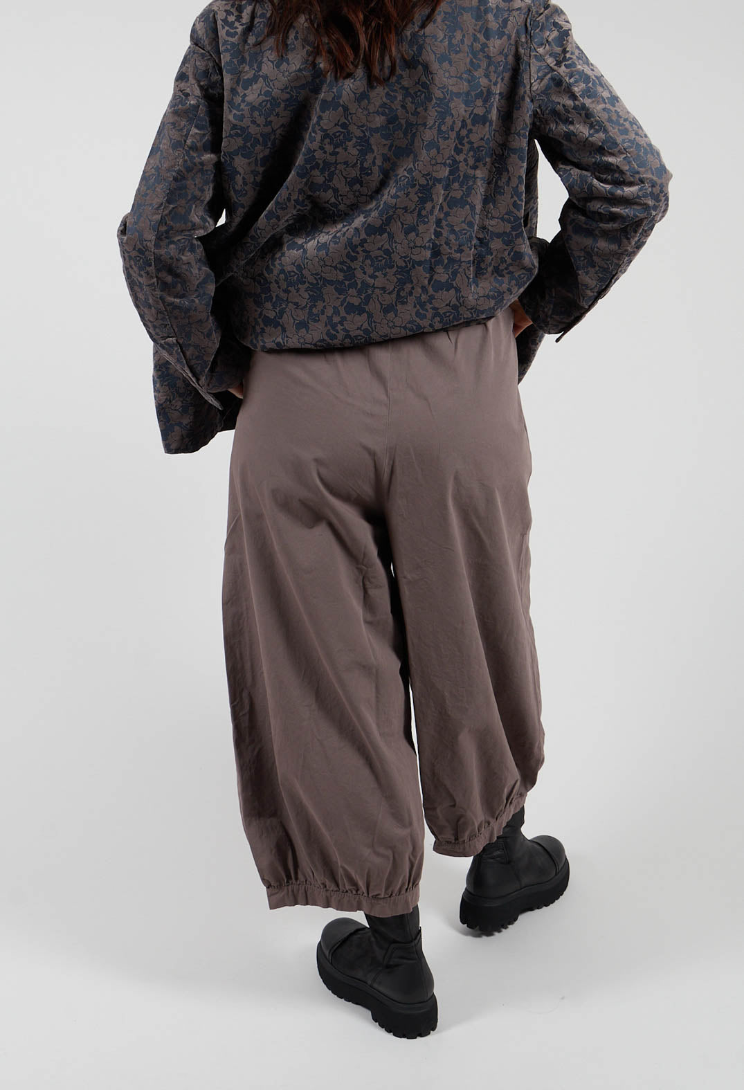 Cuffed Hem Trousers in Iron